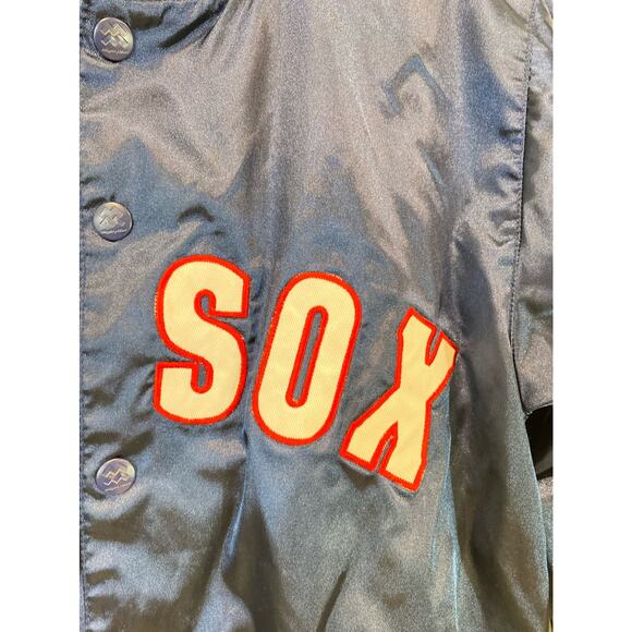 VTG MightyMac Kids Red Sox Embroidered Varsity Jacket 8/10 - Picture 3 of 11